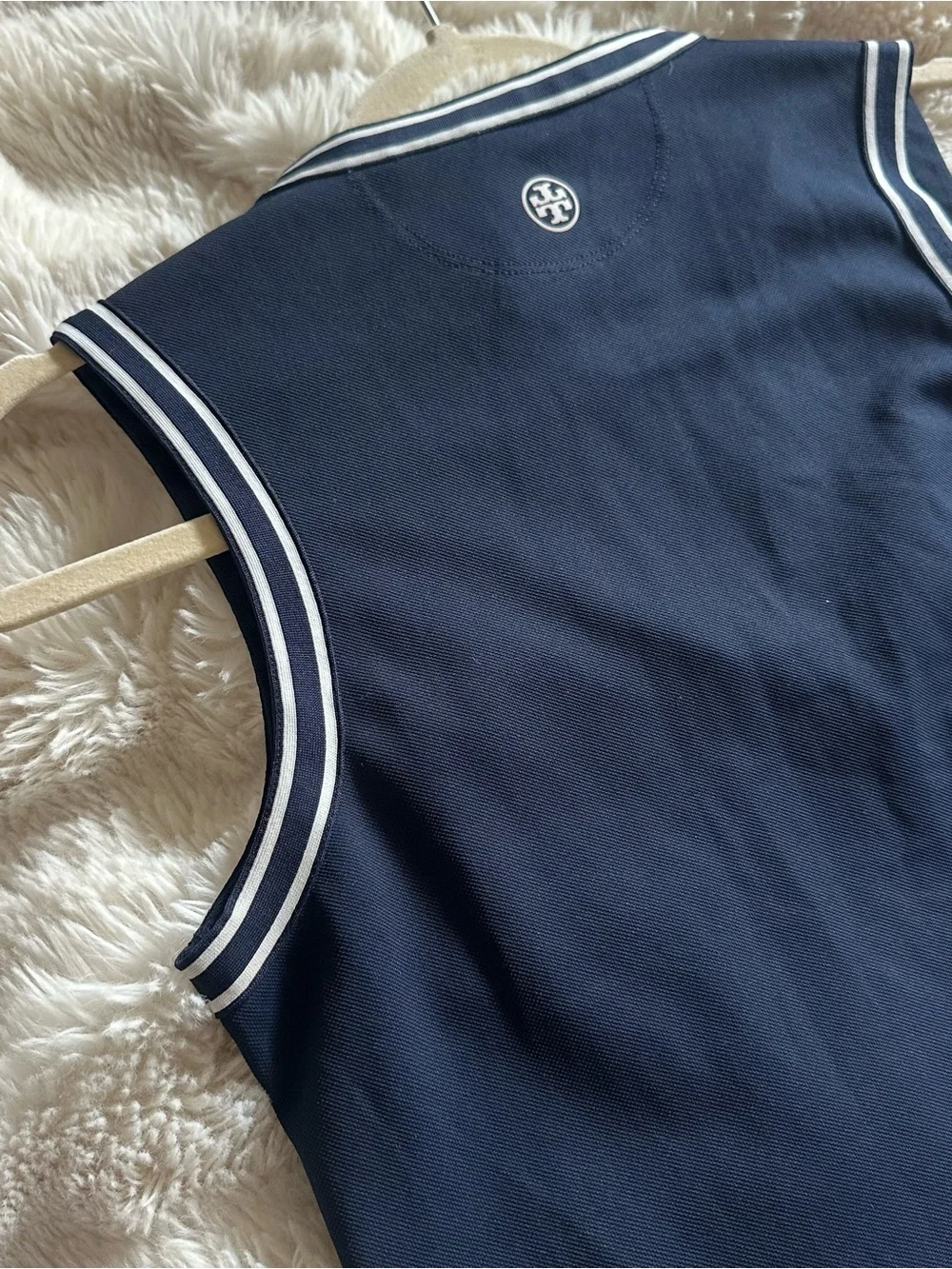 Tory Burch Sleeveless Tank Top Navy Size XS